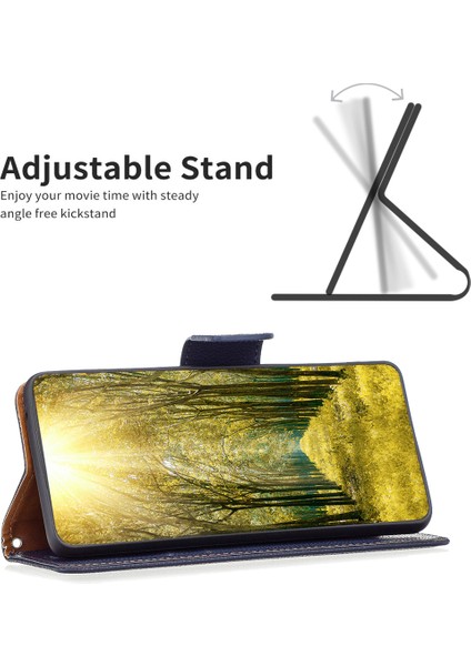 Xiaomi Redmi Note 13 Pro+ 5g Cüzdan Pu Deri Litchi Doku Ders Telefon Kapağı (Yurt Dışından)
