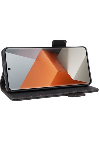 Xiaomi Redmi Note 13 Pro+ 5g Flip Deri Cüzdan Kapağı Donanım Dekoru (Yurt Dışından)