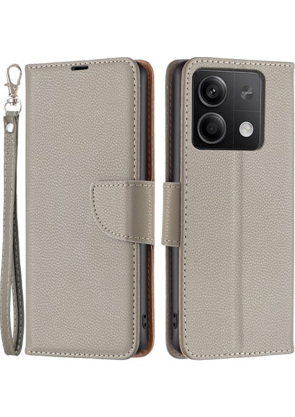 Xiaomi Redmi Note 13 5g Cüzdan Pu Deri Litchi Doku Koruyucu Kapak (Yurt Dışından)