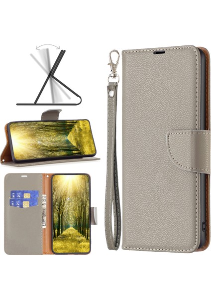 Xiaomi Redmi Note 13 5g Cüzdan Pu Deri Litchi Doku Koruyucu Kapak (Yurt Dışından)