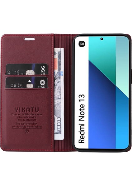 Xiaomi Redmi Note 13 4g Manyetik Kapanış Cüzdan Telefon Kapağı (Yurt Dışından) fiyatları