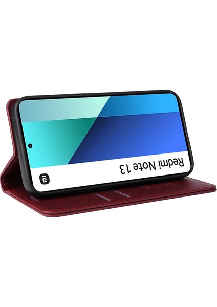 Xiaomi Redmi Note 13 4g Manyetik Kapanış Cüzdan Telefon Kapağı (Yurt Dışından) modelleri