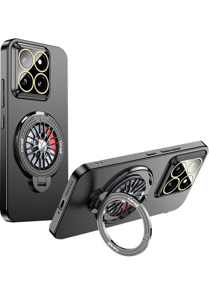 Xiaomi 14 Koruyucu Telefon Kılıfı Dönen Gyro Kickstand Pc Kılıfı (Yurt Dışından)
