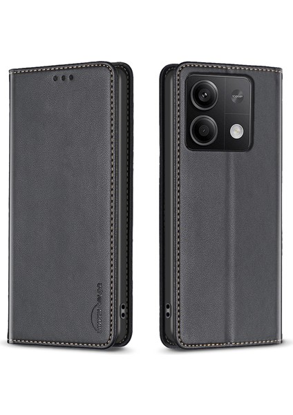 Xiaomi Redmi Note 13 5g Deri Kapak Manyetik Kapatma Flip Telefon Kılıfı (Yurt Dışından)