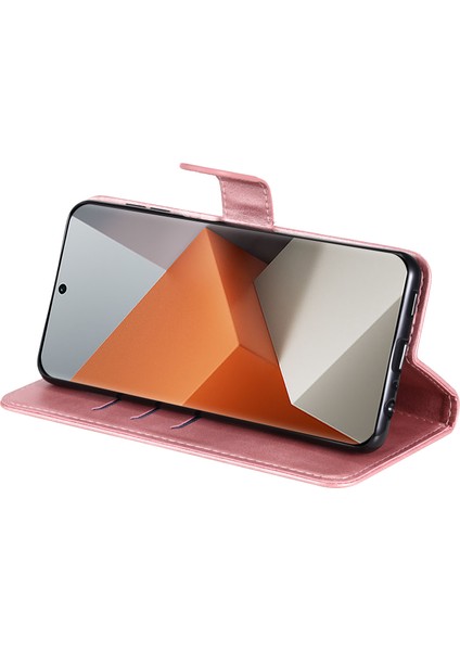 Xiaomi Redmi Note 13 Pro+ 5g Stand Buzağı Doku Deri Kapak Fermuar Cüzdan (Yurt Dışından)