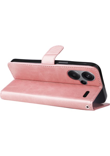 Xiaomi Redmi Note 13 Pro+ 5g Stand Buzağı Doku Deri Kapak Fermuar Cüzdan (Yurt Dışından)