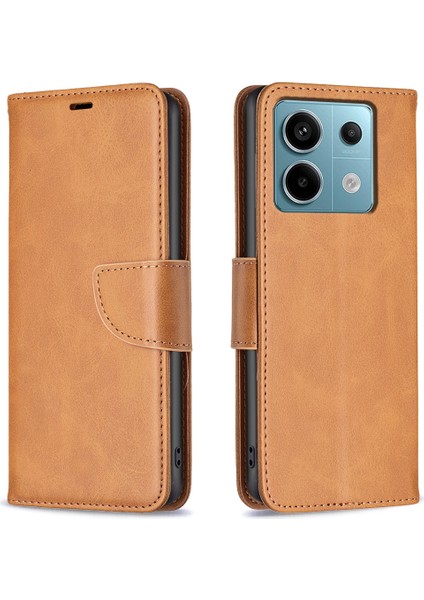Xiaomi Redmi Note 13 Pro 5g Deri Cüzdan Kılıfı Stand Telefon Kapağı (Yurt Dışından)