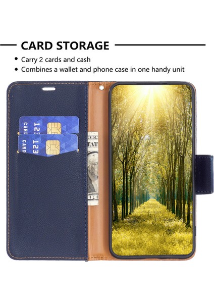 Xiaomi Redmi Note 13 Pro 5g Pu Deri Stand Kapağı Litchi Dokusu (Yurt Dışından)