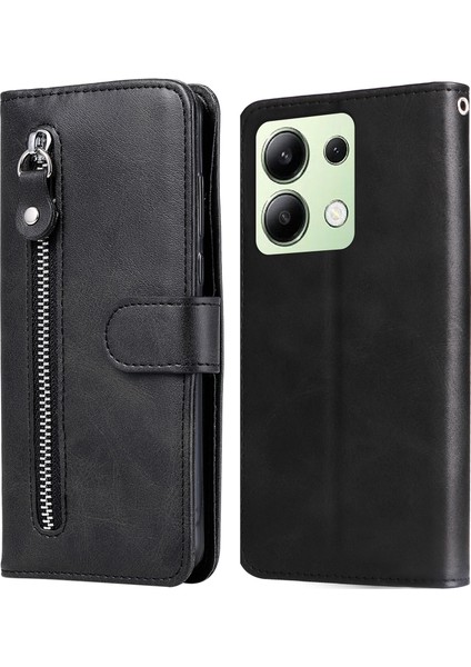 Xiaomi Redmi Note 13 4g Cüzdan Kılıfı Zipper Cep Pu Deri Telefon Kapağı (Yurt Dışından)