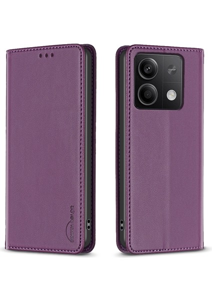 Xiaomi Redmi Note 13 5g Deri Kapak Manyetik Kapatma Flip Telefon Kılıfı (Yurt Dışından)