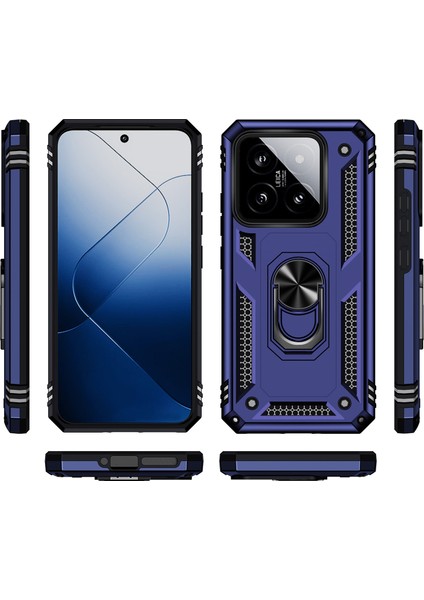 Xiaomi 14 Damla Geçirmez Kasa Pc+Tpu Telefon Geri Kapak Yüzüğü Kickstand (Yurt Dışından) fiyatları