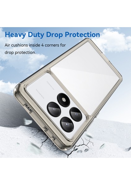 Xiaomi Poco X6 Pro 5g Şok Emme Tpu+Akrilik Koruyucu Arka Kabuk (Yurt Dışından) modelleri