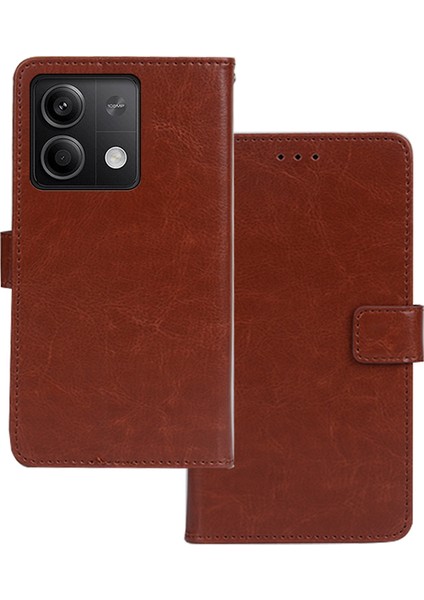 Xiaomi Redmi Note 13 5g Çılgın At Doku Fotoğraf Yuvası Telefon Koruma Kapağı (Yurt Dışından)