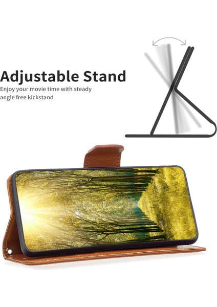 Xiaomi Redmi Note 13 Pro 5g Pu Deri Stand Kapağı Litchi Dokusu (Yurt Dışından)