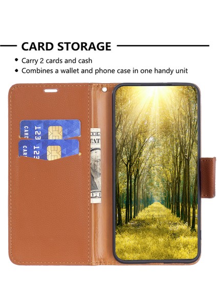 Xiaomi Redmi Note 13 Pro 5g Pu Deri Stand Kapağı Litchi Dokusu (Yurt Dışından)