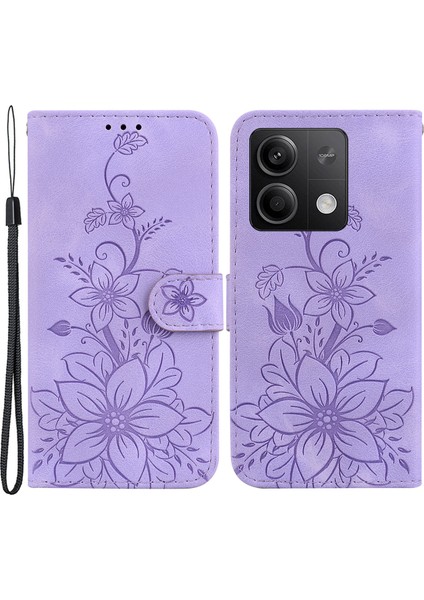 Xiaomi Redmi Note 13 5g Çiçek Deri Kılıf Cüzdan Kapağı (Yurt Dışından)