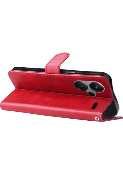 Xiaomi Redmi Note 13 Pro+ 5g Stand Buzağı Doku Deri Kapak Fermuar Cüzdan (Yurt Dışından)