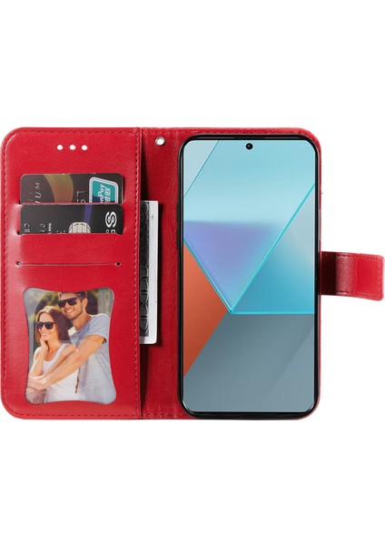 Xiaomi Redmi Note 13 Pro 5g Cüzdan Kılıfı Strap Blossoming Çiçek Deri Stand Kapağı (Yurt Dışından)