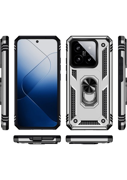Xiaomi 14 Damla Geçirmez Kasa Pc+Tpu Telefon Geri Kapak Yüzüğü Kickstand (Yurt Dışından) fiyatları