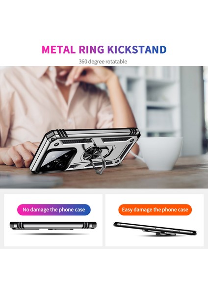 Xiaomi 14 Damla Geçirmez Kasa Pc+Tpu Telefon Geri Kapak Yüzüğü Kickstand (Yurt Dışından) indirimleri