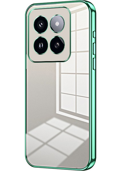 Xiaomi 14 Pro Electoleating Yumuşak Tpu Koruyucu Arka Kabuk (Yurt Dışından)