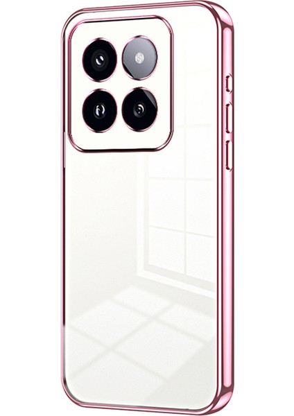 Xiaomi 14 Pro Electoleating Yumuşak Tpu Koruyucu Arka Kabuk (Yurt Dışından)