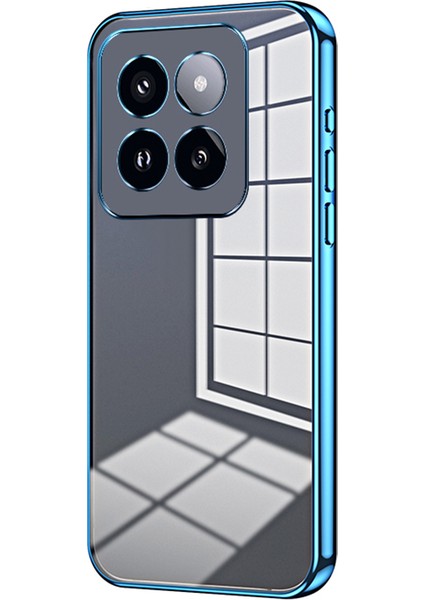 Xiaomi 14 Pro Electoleating Yumuşak Tpu Koruyucu Arka Kabuk (Yurt Dışından)