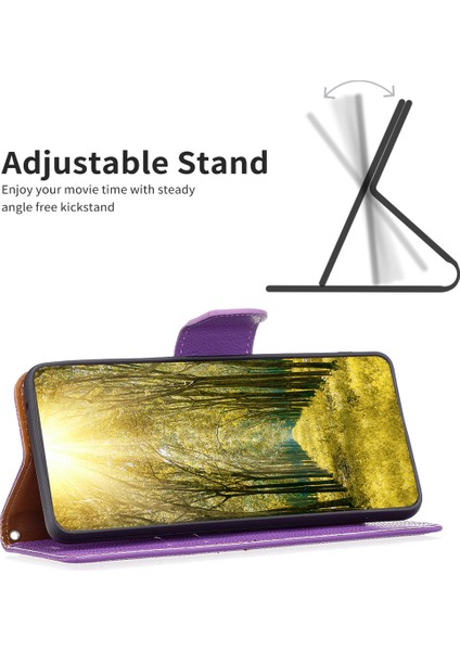 Xiaomi Redmi Note 13 Pro 5g Pu Deri Stand Kapağı Litchi Dokusu (Yurt Dışından)