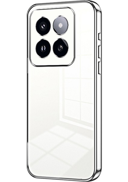 Xiaomi 14 Pro Electoleating Yumuşak Tpu Koruyucu Arka Kabuk (Yurt Dışından)