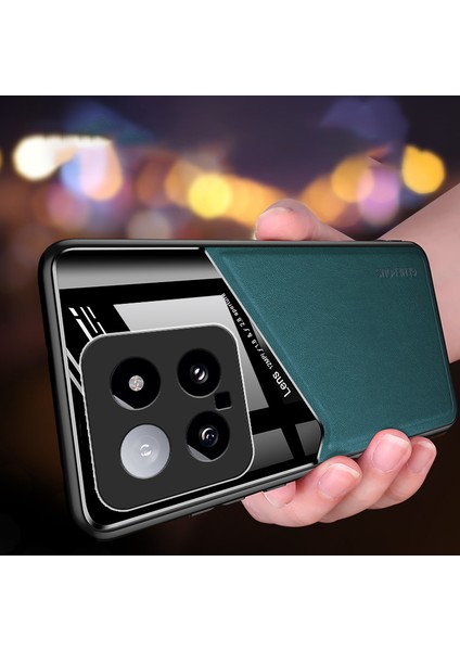 Xiaomi 14 Anti-Güz Pu+Tpu+Pc Manyetik Araç Montajı Arka Kapak (Yurt Dışından) modelleri