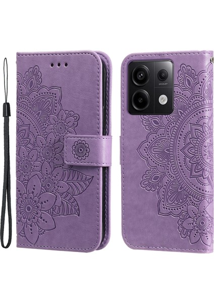 Xiaomi Redmi Note 13 Pro 5g Cüzdan Kılıfı Strap Blossoming Çiçek Deri Stand Kapağı (Yurt Dışından)