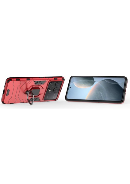 Xiaomi Poco X6 Pro 5g Pc+Tpu Kapak Döndürme Halkası Tutucu Kickstand (Yurt Dışından)