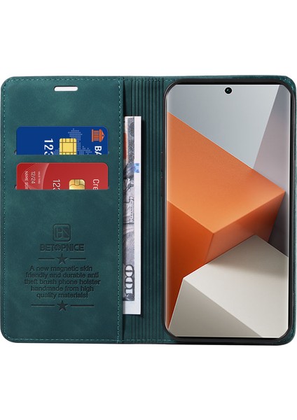 Xiaomi Redmi Note 13 Pro+ 5g Cüzdan Kılıf Deri Kapağı (Yurt Dışından)