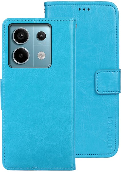 Xiaomi Redmi Note 13 Pro 5g Çılgın At Deri Deri Flip Stand Telefon Kapağı (Yurt Dışından)