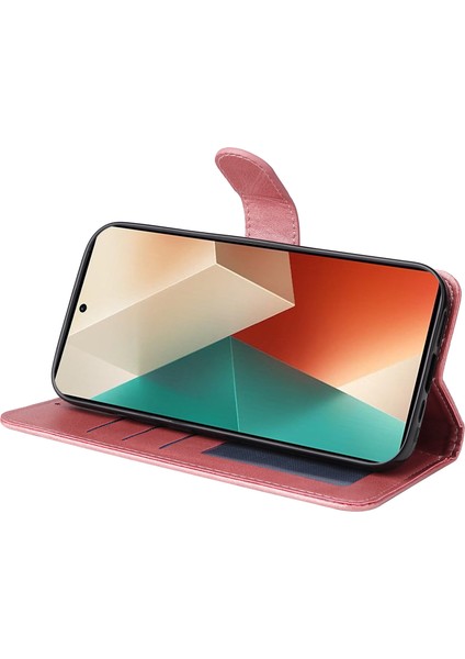 Xiaomi Redmi Note 13 5g Stand Deri Telefon Kapağı Cüzdan Kayış (Yurt Dışından)