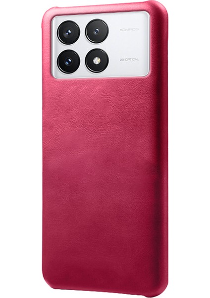 Xiaomi Poco X6 Pro 5g Buzağı Dokusu Telefon Kılıfı Önleme Önleyici Pu Deri Kaplamalı Pc Kapağı (Yurt Dışından)