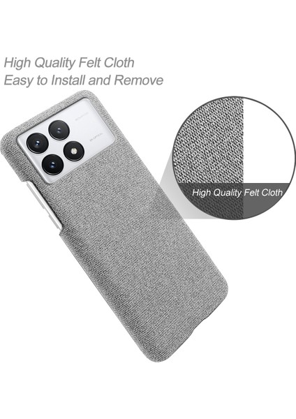 Xiaomi Poco X6 Pro 5g Yumuşak Bez Doku Kilin Karşıtı Kapak (Yurt Dışından) modelleri