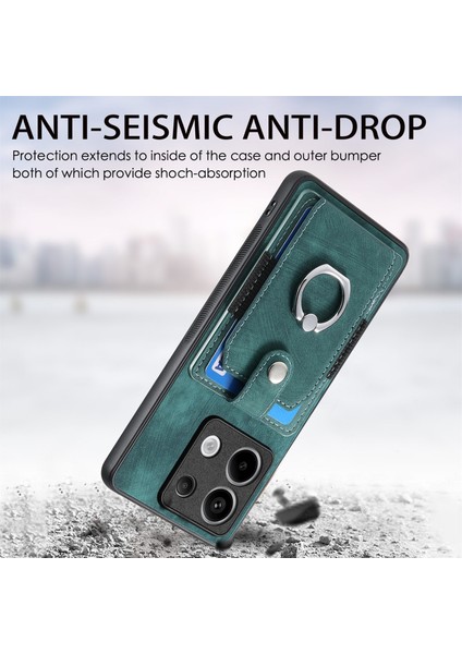Xiaomi Redmi Note 13 Pro 5g Anit-Fall Kapak Ring Kickstand (Yurt Dışından)