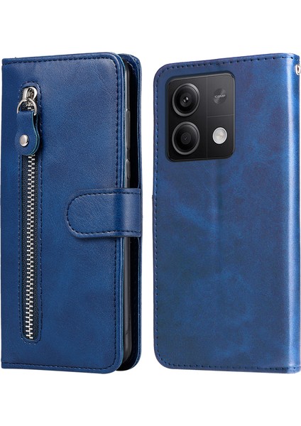 Xiaomi Redmi Note 13 5g Deri Kılıf Fermuarı Cüzdan Buzağı Dokusu Telefon Stand Kapağı (Yurt Dışından)