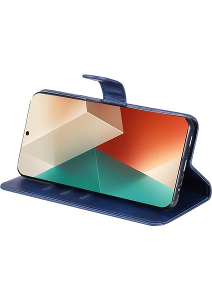 Xiaomi Redmi Note 13 5g Deri Kılıf Fermuarı Cüzdan Buzağı Dokusu Telefon Stand Kapağı (Yurt Dışından)