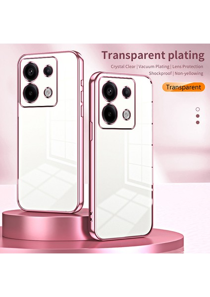 Xiaomi Redmi Note 13 Pro 5g Tpu Elektroliz Kaplama Hassas Lens Kesme Telefon Kabuğu (Yurt Dışından) modelleri