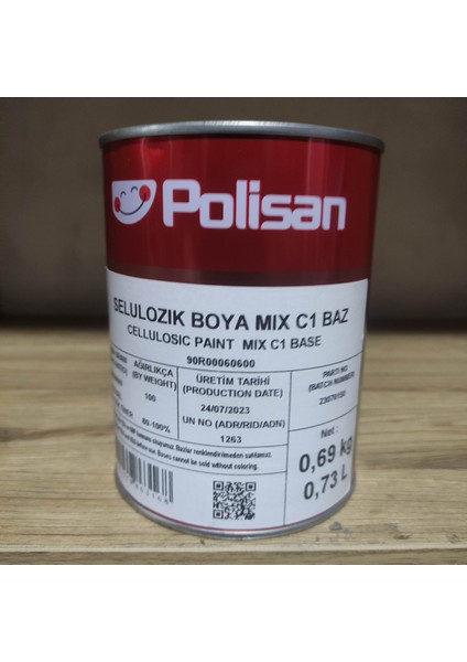 Koyu Gri Selülozik Boya 0,75 L RAL7046