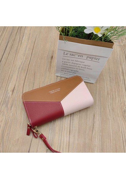 Modaya Uygun Dikişli Büyük Kapasiteli Bozuk Para Cüzdanı (Yurt Dışından)