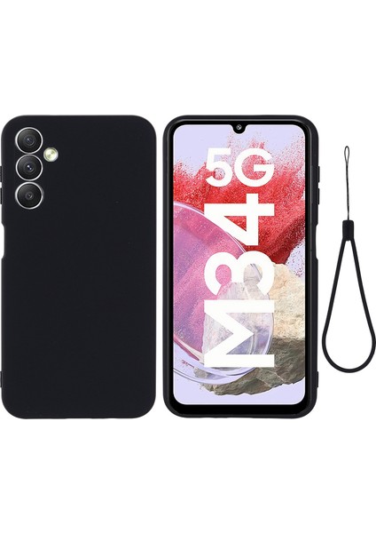 Samsung Galaxy Için F34 5G/M34 5g Sıvı Silikon Telefon Kılıfı Yumuşak Astar Şok Geçirmez Kapak (Yurt Dışından)