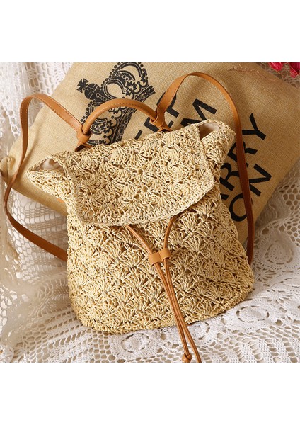 Sahil Plajı Tatil Hasır Dokuma Çanta Eğlence Çantası (Yurt Dışından)