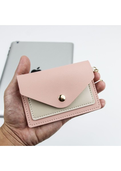 Yeni Pu Kart Tutucu Şeker Rengi Basit Bozuk Para Cüzdanı (Yurt Dışından) indirimleri