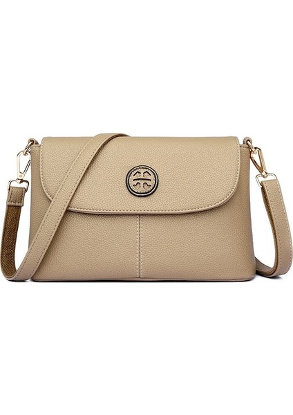 Basit Orta Yaşlı Anne Çantası Doku Crossbody Küçük Kare Çanta (Yurt Dışından) fiyatları