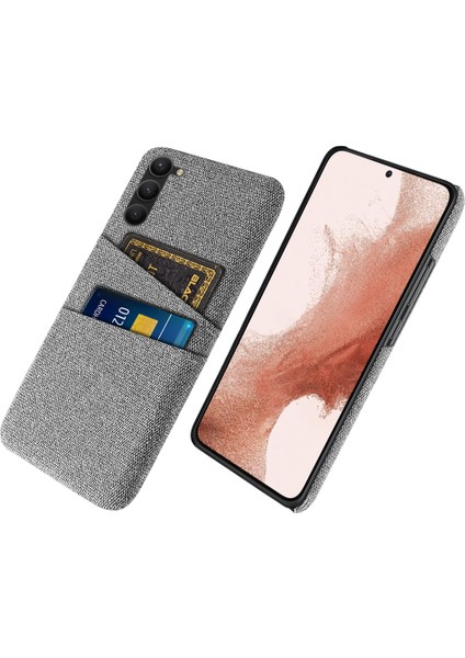 Samsung Galaxy S24 Için+ Kapak Slim-Fit Pc+ Çift Kart Yuvaları Light Gri (Yurt Dışından)