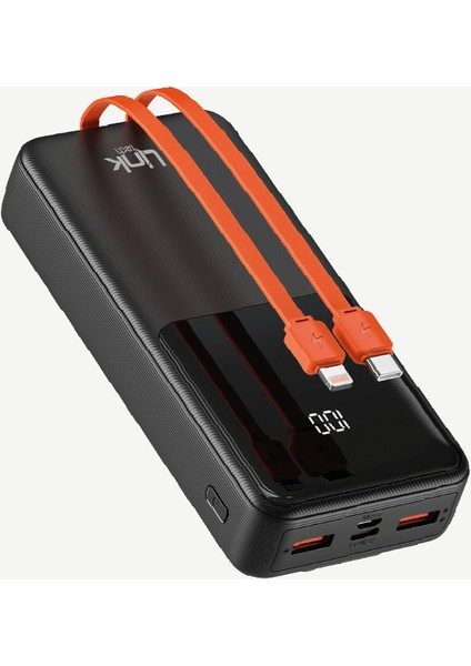 Linktech HPC20 Çoklu Kablolu 22.5W Pd 20000 Mah Powerbank