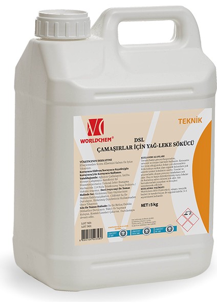 Çamaşır Yağ ve Kir Çözücü Dsl 5 kg